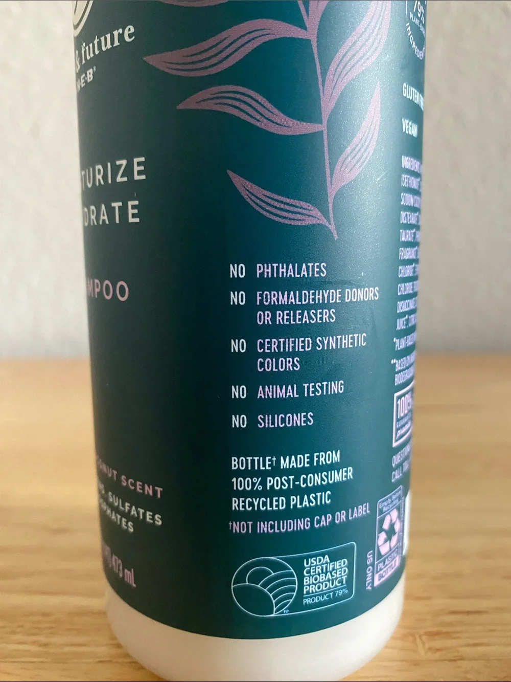 HEB Field and Future Moisturize & Hydrate Shampoo (ocean coconut scent)